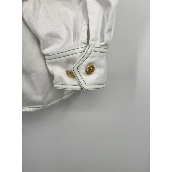 Bob Mackie Wearable Art Size 2x Embroidered Floral Hummingbird Full Zip Jacket - Picture 5 of 7